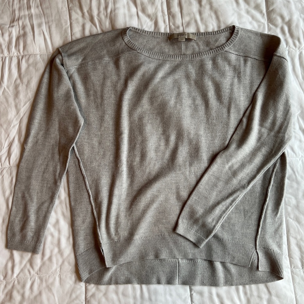 Loft gray sweater